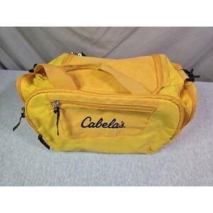 Vintage 90s Cabelas Spell Out Handled Duffel Bag Carry On Weekender Ammo Pack